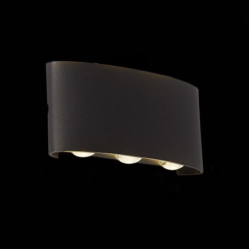 SL089.401.06 Светильник уличный настенный ST-Luce Черный кварцевый LED 6*1W 4000K BISELLO