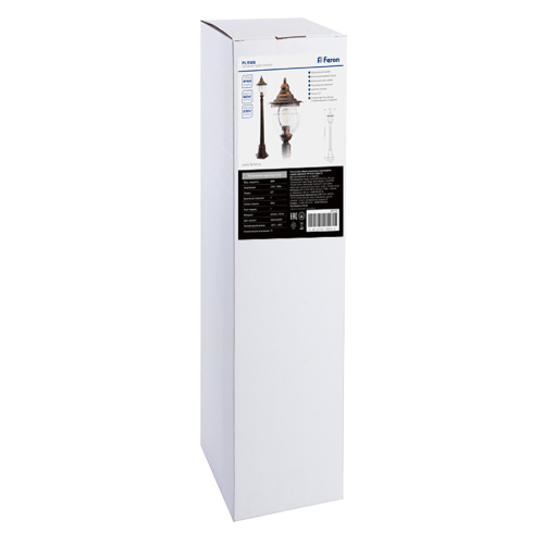 Светильник садово-парковый Feron PL596 столб 60W 230V E27, коричневый фото 7