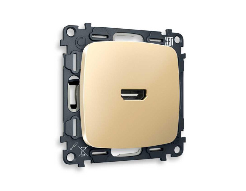 Комплект механизма розетки HDMI 2.0 AMBRELLA VOLT OMEGA Шампань 40V/500mA 2.0GHz 5-18Gbit/s QUANT (OP6140, VM222) MO614010 Комплект механизма розетки HDMI 2.0 AMBRELLA VOLT OMEGA Шампань 40V/500mA 2.0GHz 5-18Gbit/s QUANT (OP6140, VM222) MO614010