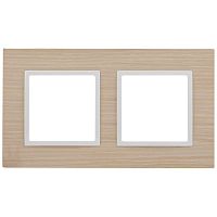 Рамка 2-постовая ЭРА Elegance 14-5302-01 Б0049149