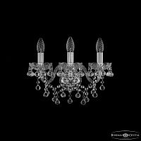 Бра хрустальные 1409B/3/141 Ni Bohemia Ivele Crystal (Богемия Ивеле Кристалл)