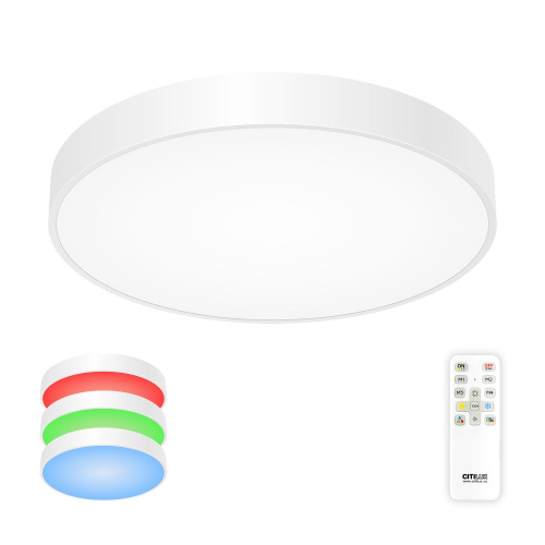 Citilux Купер CL72495G0 LED RGB Светильник с пультом Белый Citilux Купер CL72495G0 LED RGB Светильник с пультом Белый
