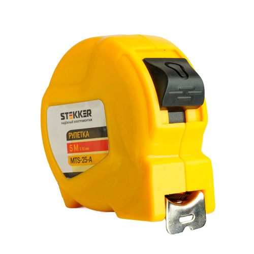Рулетка, 5 м х 19 мм, II класс точности, пластик MTS-25-А фото 10