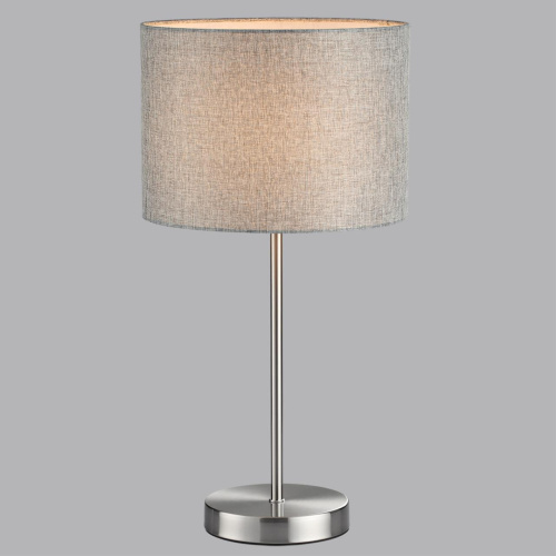 8251/1T MODERNI LN26 530 никель/серый, металл/текстиль Настольная лампа Е27 60W 220V NIKKI фото 4 8251/1T MODERNI LN26 530 никель/серый, металл/текстиль Настольная лампа Е27 60W 220V NIKKI фото 4