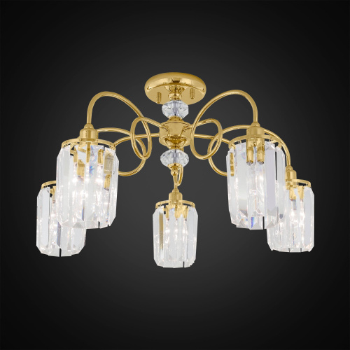 Citilux Синди CL330152 Люстра хрустальная Золото фото 3 Citilux Синди CL330152 Люстра хрустальная Золото фото 3