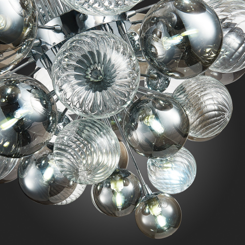 SL1124.103.29 Люстра подвесная ST-Luce Хром/Дымчатый, Прозрачный G9 29*5W 4000K VINETTO фото 9 SL1124.103.29 Люстра подвесная ST-Luce Хром/Дымчатый, Прозрачный G9 29*5W 4000K VINETTO фото 9