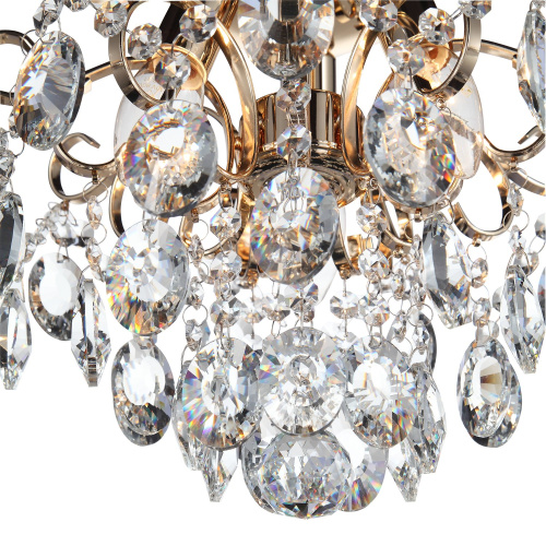 SL846.202.03 Люстра подвесная ST-Luce Золотистый/Прозрачный E14 3*40W ORECCHINI фото 7