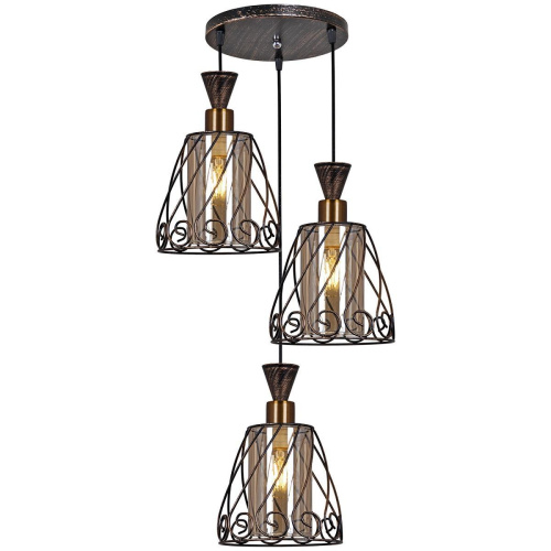 Подвесная люстра Reluce 03609-0.4-03 BK+GD Подвесная люстра Reluce 03609-0.4-03 BK+GD