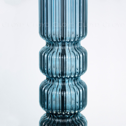 Подвесной светильник Cloyd HOW P1 / выс. 39 см - черный - синее стекло (арт.11604) фото 2