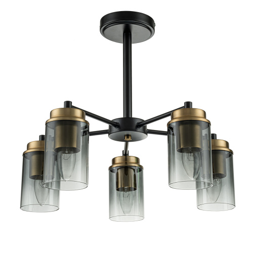 Светильник на штанге Escada 2118/5P E14*40W Black/Brass фото 2 Светильник на штанге Escada 2118/5P E14*40W Black/Brass фото 2