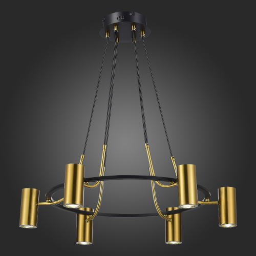 SL1215.403.06 Светильник подвесной ST-Luce Черный, Латунь/Латунь GU10 6*5W 4000K TALIA фото 5