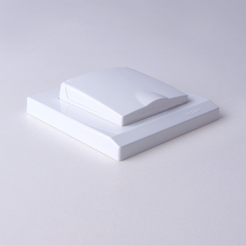 Рамка из поликарбоната на 1 пост Stark белый W0011801 фото 2