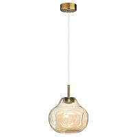 5097/4L PENDANT ODL25 363 античн.бронза/янтарный/металл/стекло Подвес LED 4W 4000K 388Лм VASO