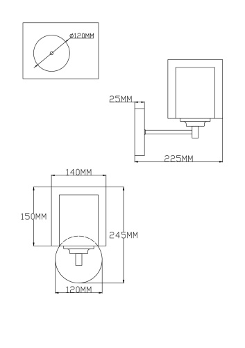 Бра Moderli V2520-1W Maximilian фото 2