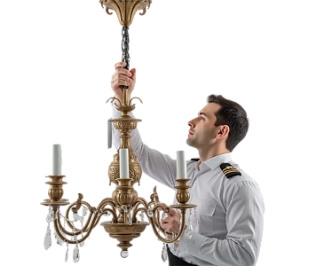 Сборка и установка люстры