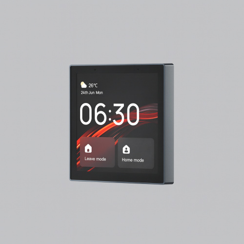 DK7405-BK Панель управления умным домом 4? (Wi-Fi / Zigbee / Bluetooth, Tuya / Smart Life), алюминий + закалённое стекло, цвет чёрный фото 4