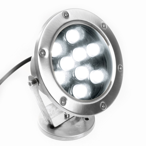 Светодиодный прожектор подводный Feron LL-824, 9W, AC/DC24V, низковольтный, 6400K, металлик, 143*75*170mm, IP68 фото 8