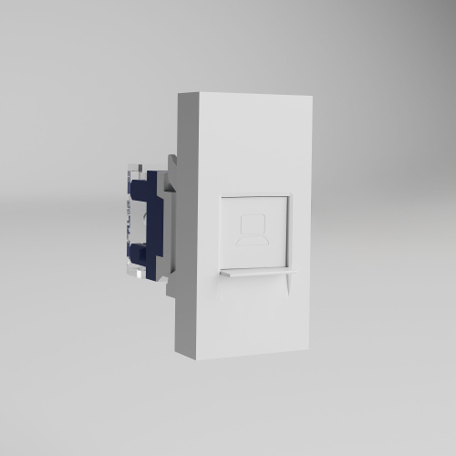 W1281101/ Модульная розетка Ethernet RJ-45 6 cat. 22,5*45 (белый) W1281101 W1281101/ Модульная розетка Ethernet RJ-45 6 cat. 22,5*45 (белый) W1281101