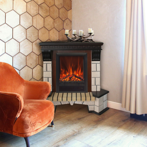 Электрокамин RealFlame Stone Coner AO античный дуб с очагом Eugene фото 7 Электрокамин RealFlame Stone Coner AO античный дуб с очагом Eugene фото 7
