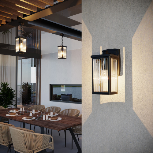 Настенный уличный светильник Lame D кофе IP33 GL 1006D фото 3