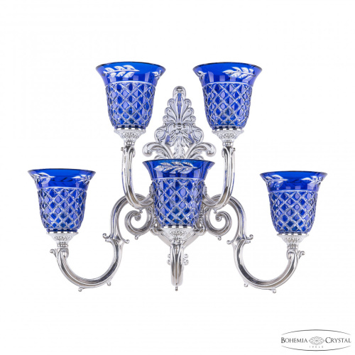 Бра бронзовые с хрусталём 7203B15/3+2/210 NW P2 U Clear-Blue/H-1J Бра бронзовые с хрусталём 7203B15/3+2/210 NW P2 U Clear-Blue/H-1J