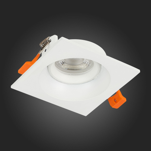 ST208.518.01 Св-к встр. Белый GU10 1*50W  L94xW94xH40 220V Без ламп Встраиваемые светильники фото 6