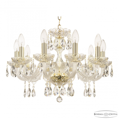 Люстра хрустальная 117/10/195 G Bohemia Ivele Crystal (Богемия Ивеле Кристалл)