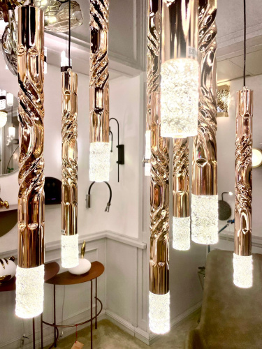 Подвесной светильник OM2365-F10 gold фото 4