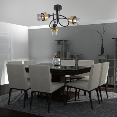 Потолочный светильник Escada 1139/3P E14*40W Black/Gold фото 5 Потолочный светильник Escada 1139/3P E14*40W Black/Gold фото 5