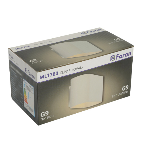 Светильник настенный Feron ML1780 Oval MR16 35W, 230V, G9,15W, белый IP20 фото 10