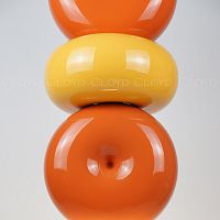 Подвесной светильник Cloyd MOGOTON P1 / Ø25 см - черный - оранж. и желт. керамика (арт.11899)