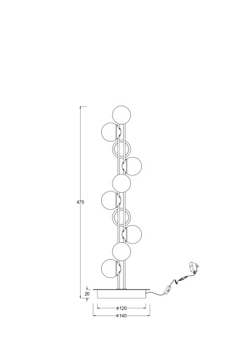 Настольный светильник Maytoni MOD081TL-L14G3K фото 3