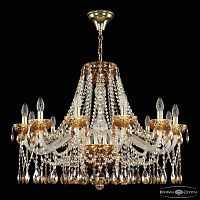 Люстра 5413/12/300 G Amber/M-1F K721 Bohemia Ivele Crystal (Богемия Ивеле Кристалл)