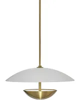 Золотой подвесной светильник "Риом"