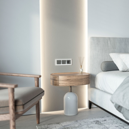 Рамка из стекла на 3 поста Favorit белый W0031101 фото 6