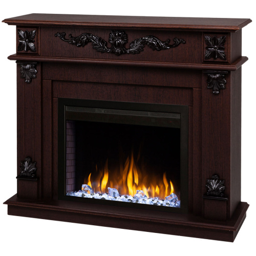 Электрокамин RealFlame Philadelphia 25,5/26 DN орех с очагом Saphir 25,5 фото 4