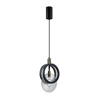 5421/17L HIGHTECH ODL_EX25 083 черный/золото/металл/стекло Подвес LED 17W 3000K 986Лм MERCURY