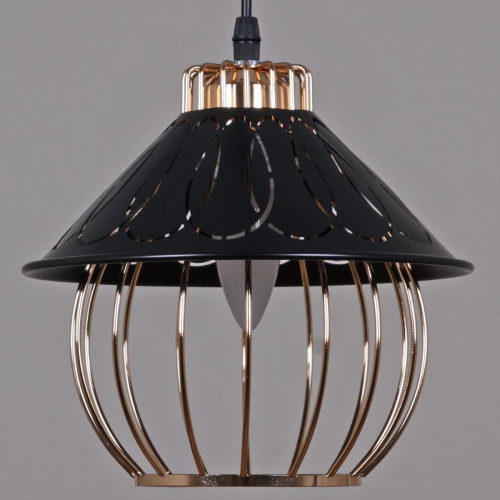 Подвесная люстра Reluce 02503-0.9-03 BK+GD фото 3