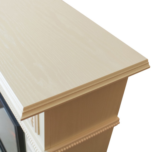 Электрокамин RealFlame Lilian WT жемчуг с очагом Majestic Lux Brass фото 4