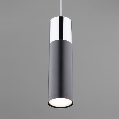 LED светильник подвесной в стиле лофт 50135/1 LED хром/черный фото 4 LED светильник подвесной в стиле лофт 50135/1 LED хром/черный фото 4