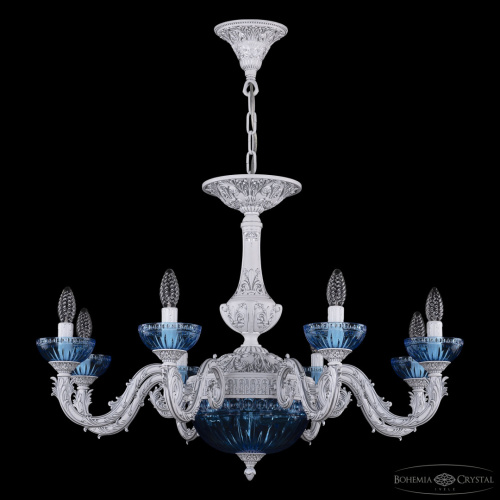Люстра хрустальная AL79101P/8/250 WMN P Aquamarine/M-1G Bohemia Ivele Crystal (Богемия Ивеле Кристалл) фото 2