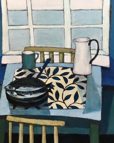 Интерьерное жикле "Mackerel and jug" фото 2 Интерьерное жикле "Mackerel and jug" фото 2