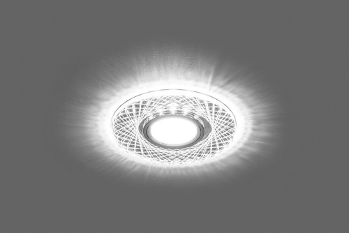 Светильник встраиваемый с белой LED подсветкой Feron CD970 потолочный MR16 G5.3 прозрачный фото 3