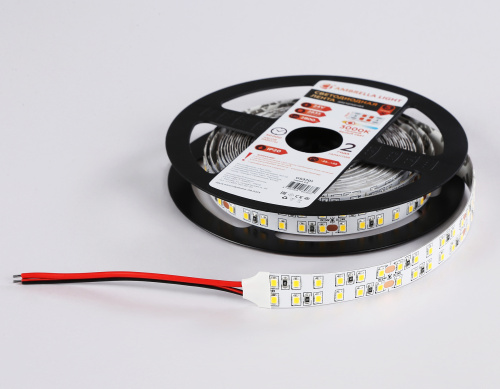 Светодиодная лента двухрядная 24В 2835 240Led 24Вт/м 3000K IP20 5м фото 7
