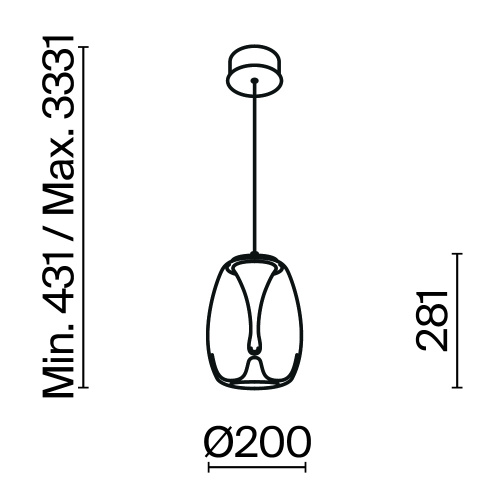 Подвесной светильник Maytoni MOD282PL-L8G3K фото 5