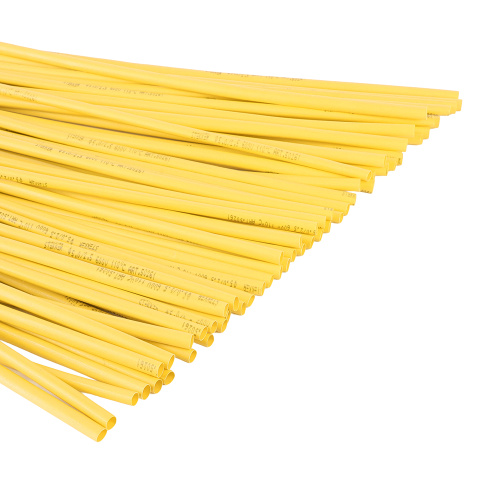 Термоусадочная трубка STEKKER 6,0/3,0 мм, длина 100 см., усадка 2:1, желтый HST-630-100YW фото 3