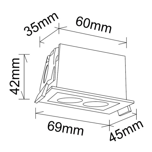 Встраиваемый светильник Mantra BLAU 9128 фото 2