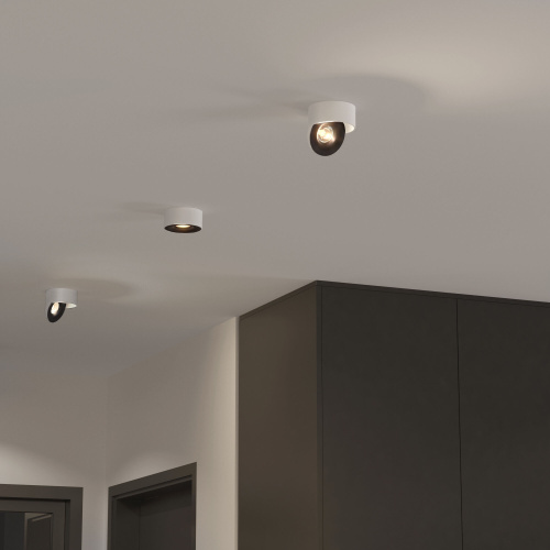 Накладной светодиодный светильник Glide белый/черный 25100/LED фото 3 Накладной светодиодный светильник Glide белый/черный 25100/LED фото 3