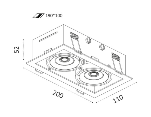 DL 3033 white 4000K светильник встраиваемый поворотный фото 2 DL 3033 white 4000K светильник встраиваемый поворотный фото 2