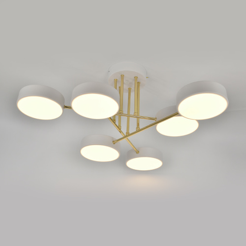 Светильник на штанге Escada 10262/6 LED*78W White/Gold фото 4 Светильник на штанге Escada 10262/6 LED*78W White/Gold фото 4